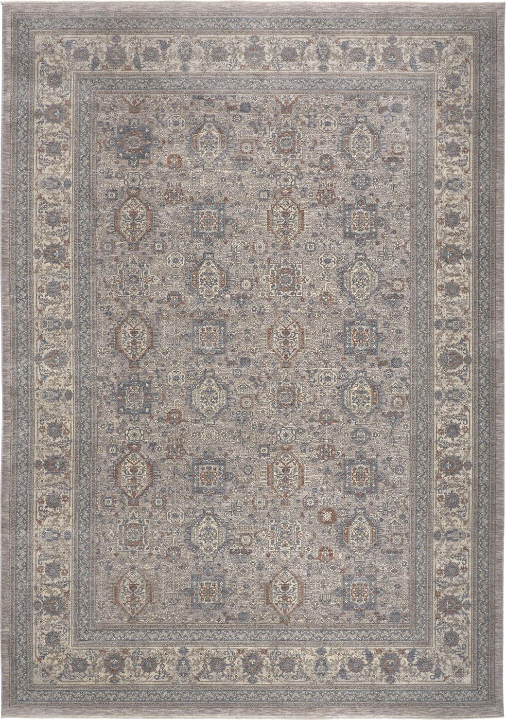 Feizy Marquette 3761F Gray/Blue Area Rug main image