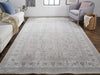 Feizy Marquette 3761F Gray/Blue Area Rug Lifestyle Image Feature