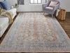 Feizy Marquette 3761F Rust/Blue Area Rug Lifestyle Image Feature