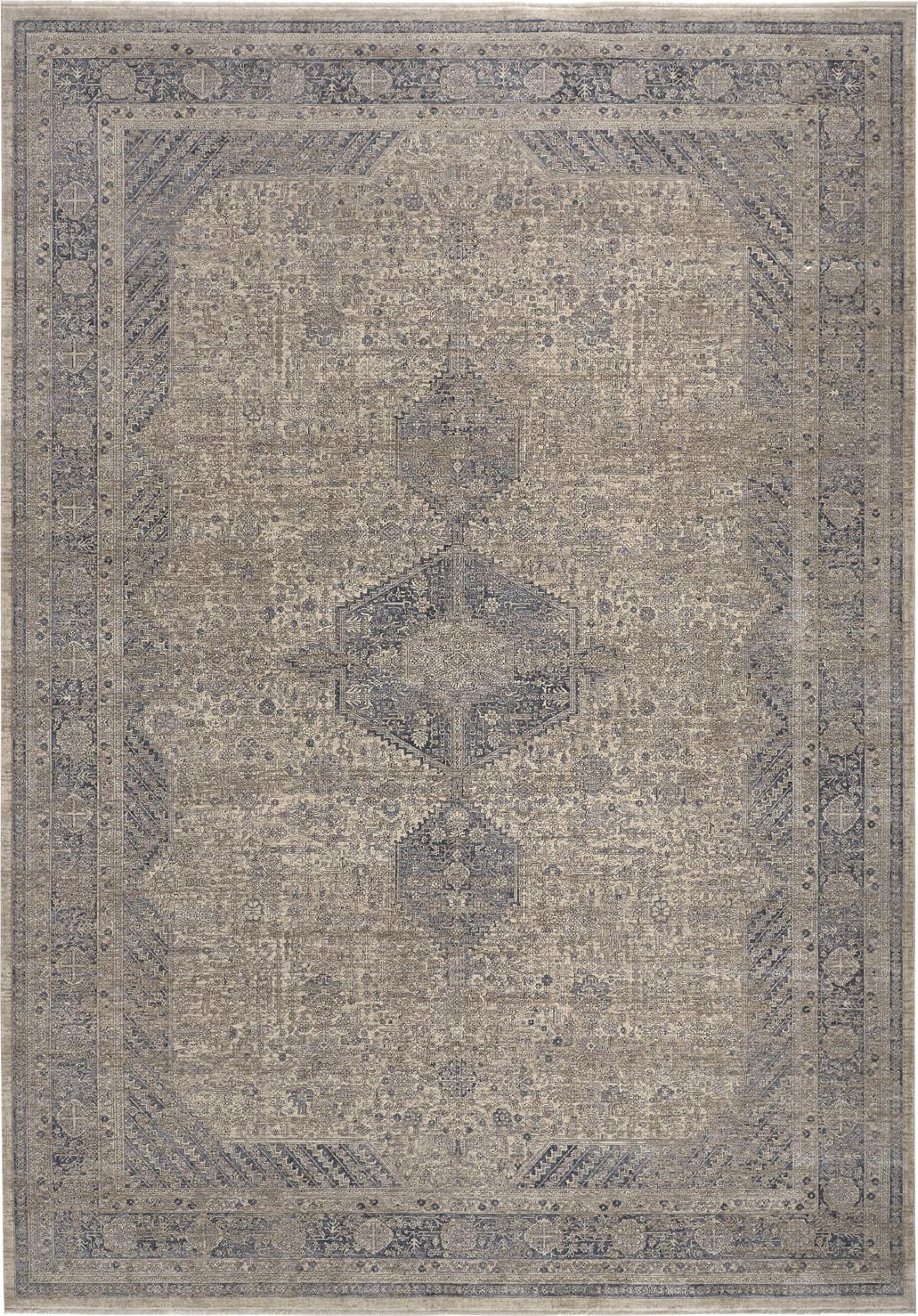 Feizy Marquette 3775F Gray/Blue Area Rug main image