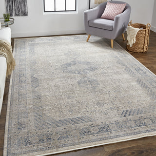 Feizy Marquette 3775F Gray/Blue Area Rug Lifestyle Image