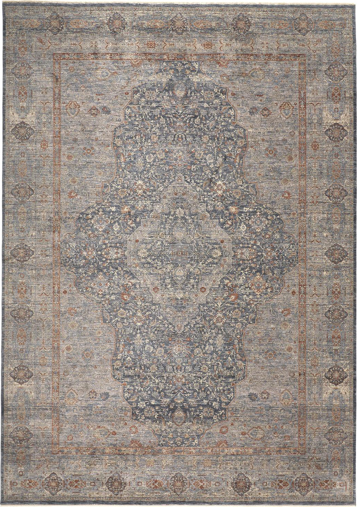 Feizy Marquette 3778F Gray/Rust Area Rug main image