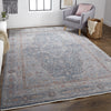 Feizy Marquette 3778F Gray/Rust Area Rug Lifestyle Image