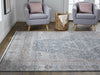 Feizy Marquette 3778F Gray/Rust Area Rug Lifestyle Image