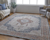 Feizy Marquette 39GRF Gray/Multi Area Rug Lifestyle Image Feature