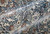 Feizy Marquette 39GTF Blue/Rust Area Rug Corner Image