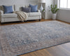 Feizy Marquette 39GTF Blue/Rust Area Rug Lifestyle Image