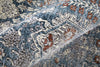 Feizy Marquette 39GUF Blue/Gray Area Rug Corner Image