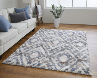 Feizy Mynka 39IAF Gray/Multi Area Rug Lifestyle Image Feature