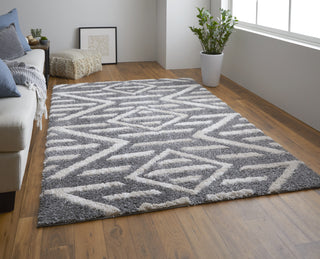 Feizy Mynka 39IBF Gray Area Rug Lifestyle Image