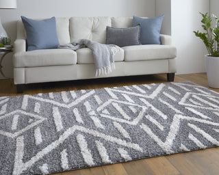 Feizy Mynka 39IBF Gray Area Rug Lifestyle Image