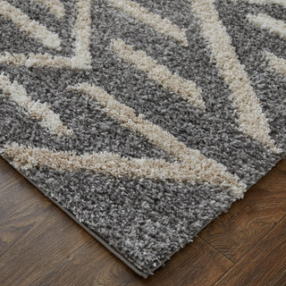 Feizy Mynka 39IBF Gray Area Rug Lifestyle Image