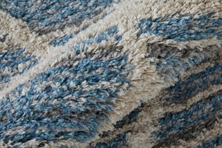 Feizy Mynka 39ICF Blue Area Rug Corner Image