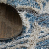Feizy Mynka 39ICF Blue Area Rug Detail Image