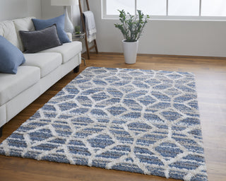 Feizy Mynka 39ICF Blue Area Rug Lifestyle Image Feature