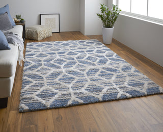 Feizy Mynka 39ICF Blue Area Rug Lifestyle Image