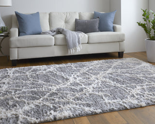 Feizy Mynka 39IDF Gray/Beige Area Rug Lifestyle Image