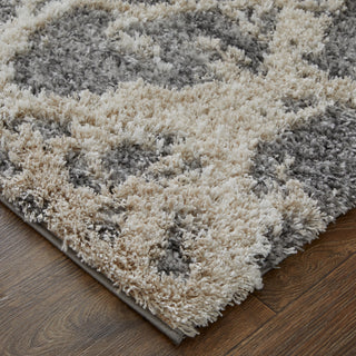 Feizy Mynka 39IDF Gray/Beige Area Rug Lifestyle Image