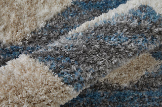 Feizy Mynka 39IFF Blue/Gray Area Rug Corner Image