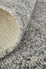 Feizy Naples 0751F Gray Area Rug Corner Image with Rug Pad