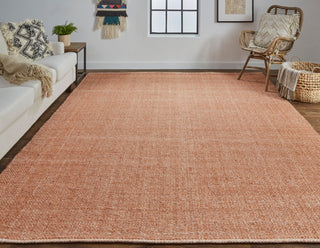 Feizy Naples 0751F Orange Area Rug Lifestyle Image Feature