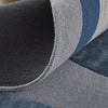 Feizy Nash 8849F Blue/Gray Area Rug Corner Image with Rug Pad