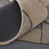 Feizy Nash 8851F Beige/Blue Area Rug Corner Image with Rug Pad