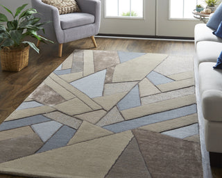 Feizy Nash 8851F Beige/Blue Area Rug Lifestyle Image