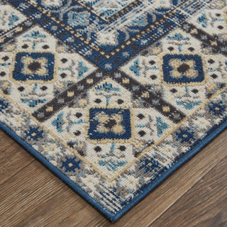 Feizy Nolan 39BYF Gray/Blue Area Rug Lifestyle Image