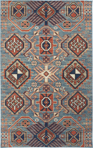 Feizy Nolan 39C9F Turquoise/Orange Area Rug main image