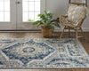 Feizy Nolan 39CDF Gray/Blue Area Rug Lifestyle Image