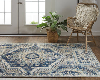 Feizy Nolan 39CDF Gray/Blue Area Rug Lifestyle Image