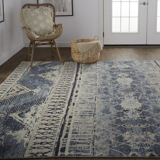 Feizy Palomar 6572F Blue/Tan Area Rug Lifestyle Image