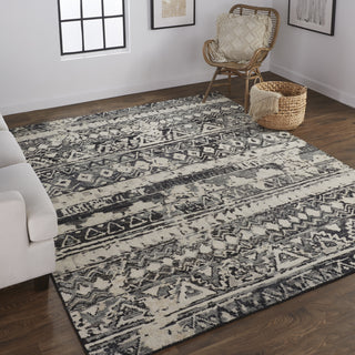 Feizy Palomar 6630F Gray/Tan Area Rug Lifestyle Image