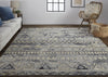 Feizy Palomar 6630F Gray/Blue Area Rug Lifestyle Image Feature