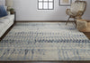 Feizy Palomar 6631F Tan/Blue Area Rug Lifestyle Image Feature