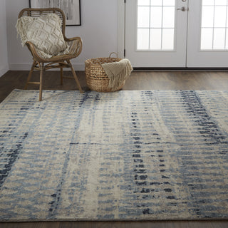 Feizy Palomar 6631F Tan/Blue Area Rug Lifestyle Image