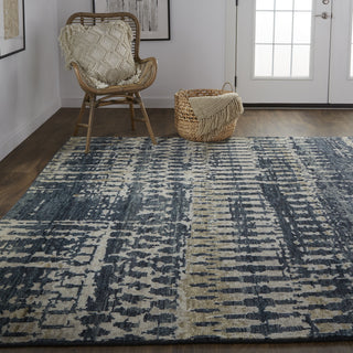 Feizy Palomar 6632F Blue/Beige Area Rug Lifestyle Image