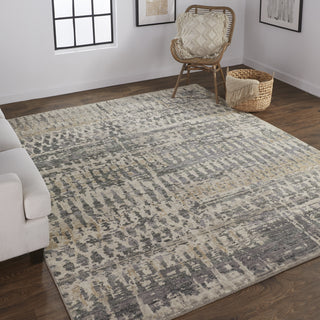 Feizy Palomar 6632F Gray/Beige Area Rug Lifestyle Featured