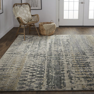 Feizy Palomar 6632F Gray/Beige Area Rug Lifestyle Image