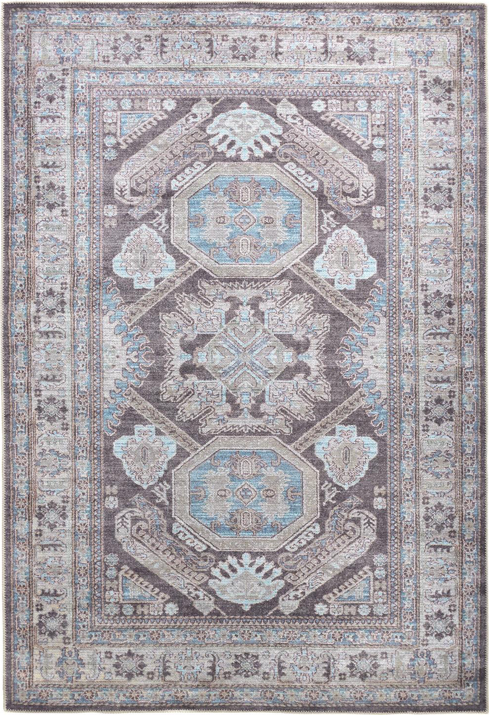 Feizy Percy 39AGF Gray/Blue Area Rug main image