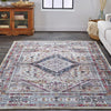 Feizy Percy 39AMF Gray/Blue Area Rug Lifestyle Image Feature