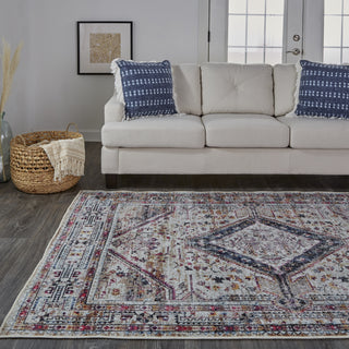 Feizy Percy 39AMF Gray/Blue Area Rug Lifestyle Image