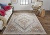 Feizy Percy 39ANF Rust/Blue Area Rug Lifestyle Image Feature