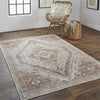 Feizy Percy 39ANF Rust/Blue Area Rug Lifestyle Image