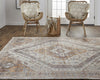 Feizy Percy 39ANF Rust/Blue Area Rug Lifestyle Image