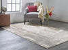Feizy Parker 3709F Ivory/Brown Area Rug Lifestyle Image Feature