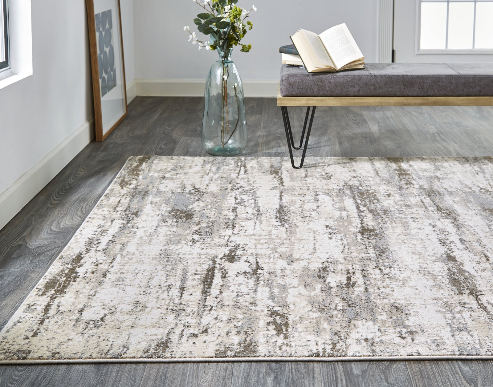 Feizy Parker 3719F Ivory/Gray Area Rug – Incredible Rugs and Decor