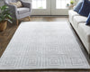 Feizy Redford 8670F White/Silver Area Rug Lifestyle Image