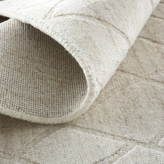 Feizy Redford 8846F Beige Area Rug Corner Image with Rug Pad